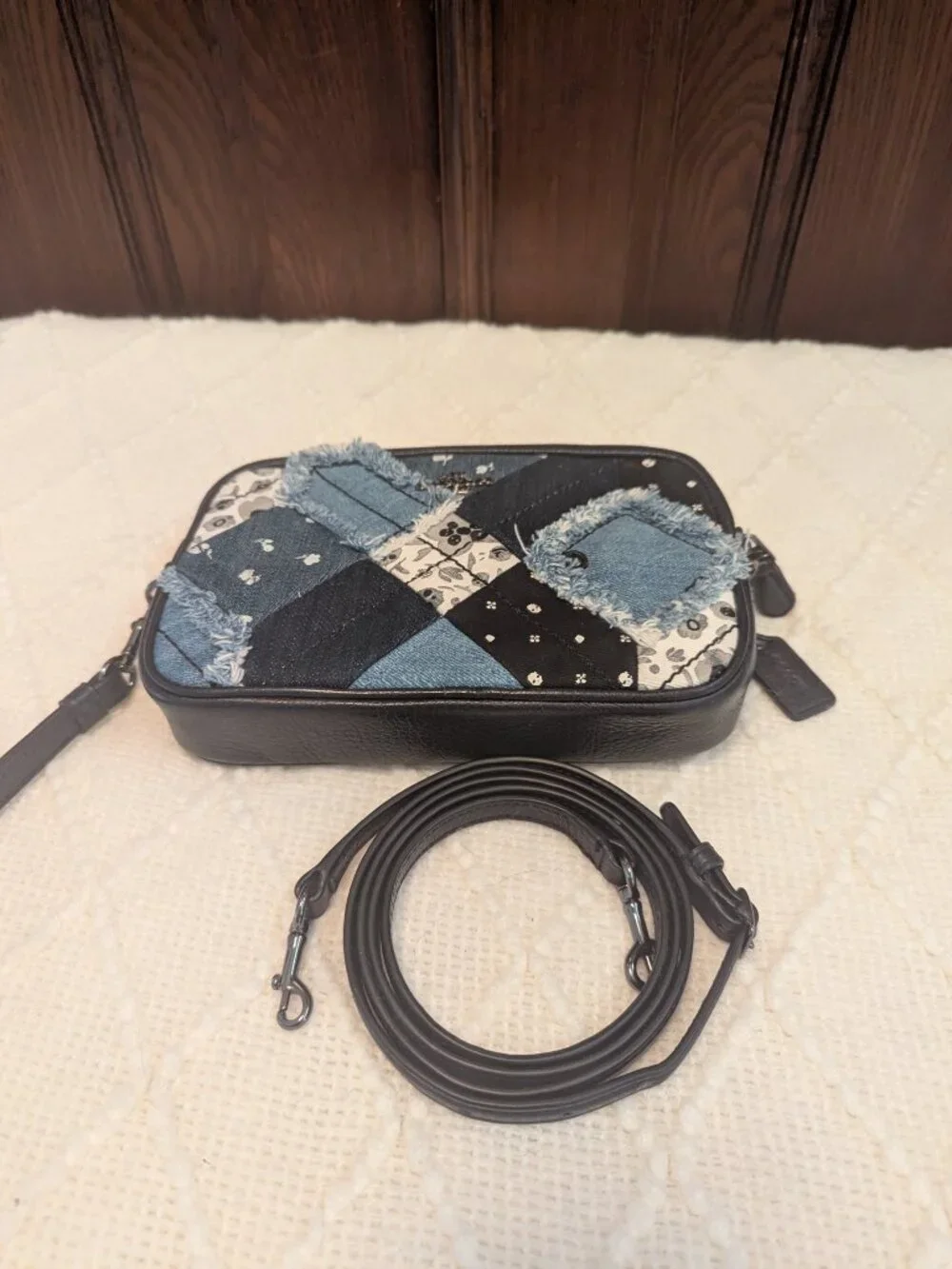 Coach frayed crossbody